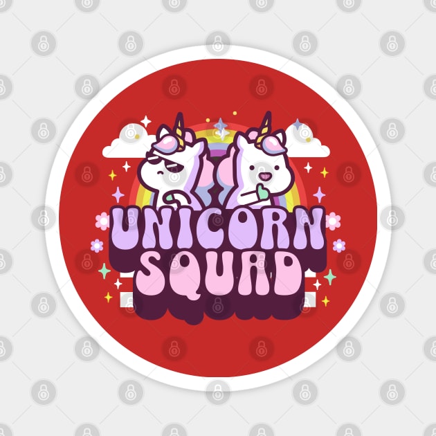 Unicorn Squad Kawaii Design Magnet by DetourShirts